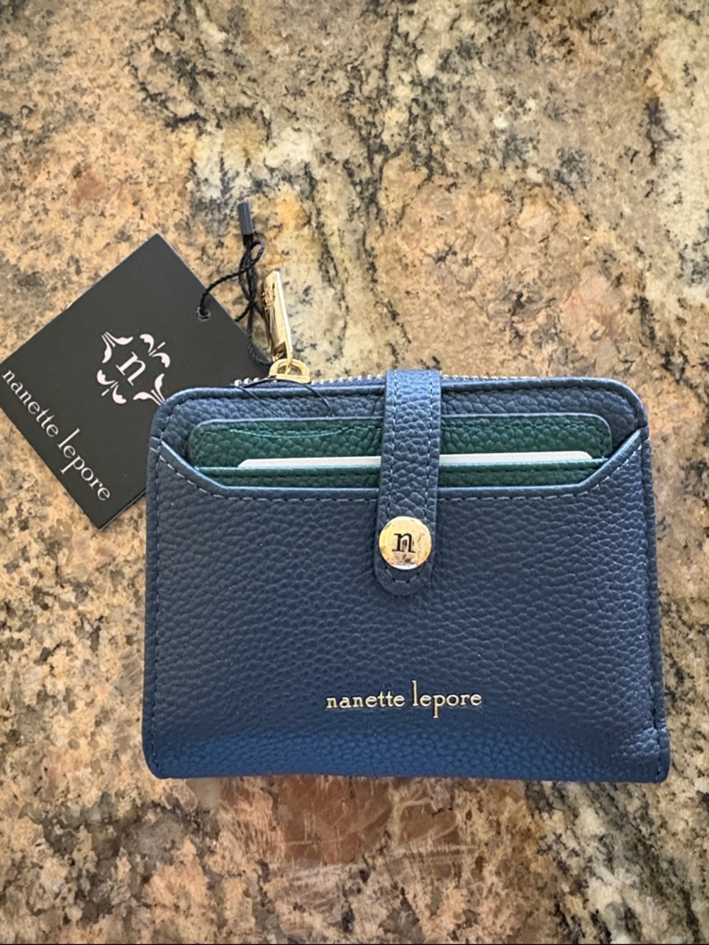 NANETTE LEPORE MIDNIGHT BLUE SMALL WALLET/NWT